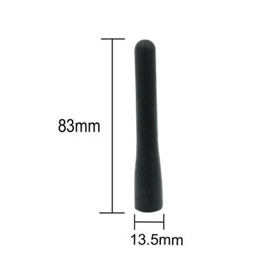 Flexible 1-4dBi Handheld VHF UHF Mobile Antenna Rubber Radio Antenna 83mm Long HT-B026