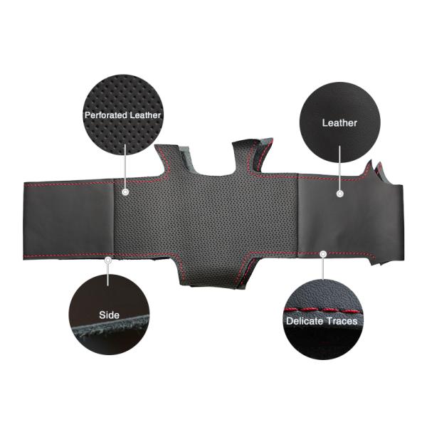 Customize Your Own New Genuine Leather Suede Stitched DIY Car Cover Steering Wheel Wrap for Mitsubishi Lancer 10 EVO Evolution