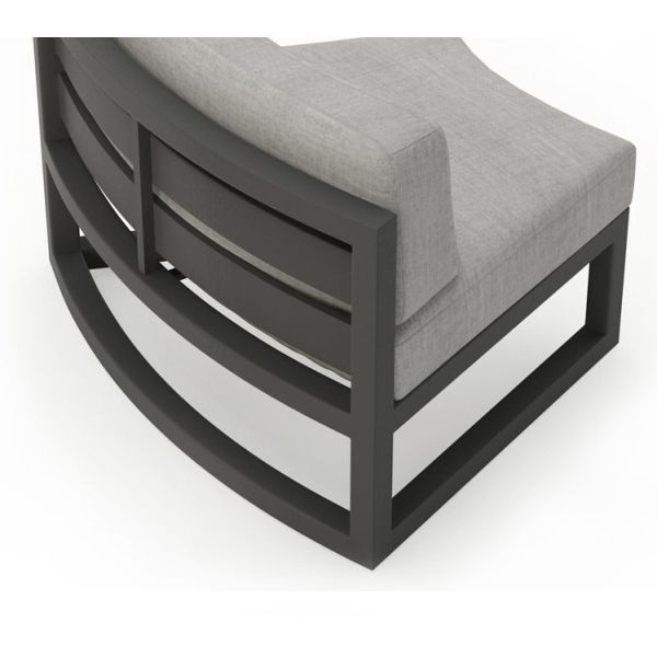 Luxury Outdoor Sofa Courtyard Villa Garden Outdoor Arc-shaped Leisure Combination Aluminum Alloy Waterproof Sunscreen Sofa