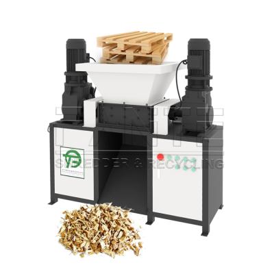 FANTE High Speed Mini Dual Shaft Shredder for Wooden Frames Doors Waste Blocks and Construction Wood Recycling