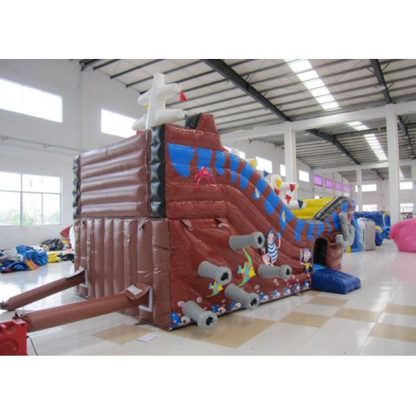 Дом скачки шлюпки пирата большой картины PVC огнестойкости пиратского корабля детей на открытом воздухе раздувной цифровой раздувной