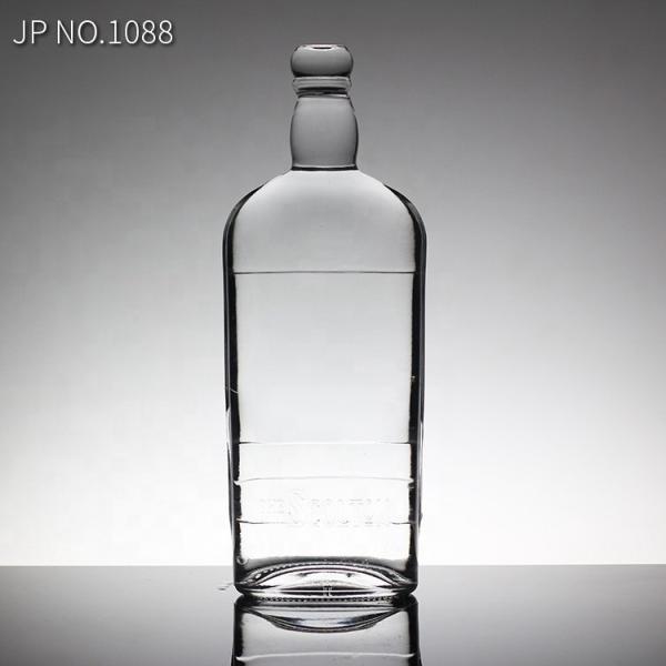 800ml 1000ml 3000ml Big Capacity Whisky Glass Bottle Round 500ml Square Glass Water Bottle