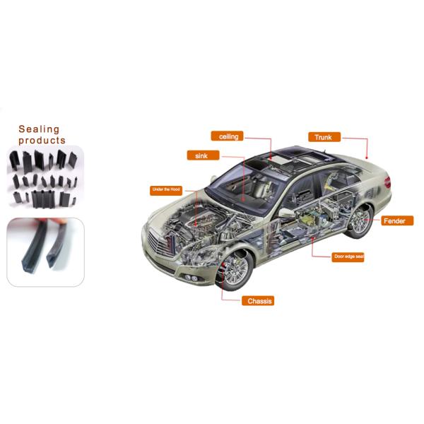 Weatherproof Rubber Automotive Door Seal Strips Anti Collision Dust Proof And Sound Insulating