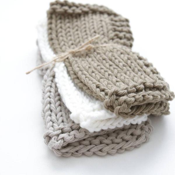 Y-F Neutral Large Washcloth Crochet Dishcloth Cotton Wash Cloths Kitchen Rags Dish Rag Durable Dishcloth