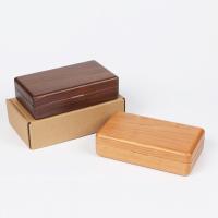 Boîte en bois durable boîte de rangement de bijoux Ring Packaging Logo personnalisé