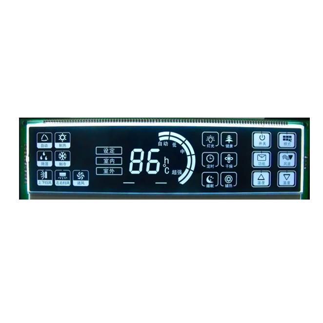 Экран Lcd предпосылки отрицательного дисплея VA LCD черный для радиотехнической аппаратуры