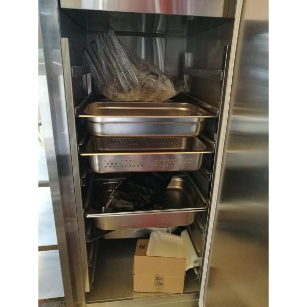 Stainless Steel Single Door Heated Holding Cabinet Commercial Food Warmer Cart