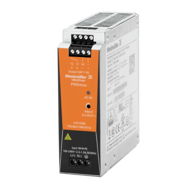 WEIDMULLER 1478110000 PRO MAX 120W 24V 5A Switching Power Supply