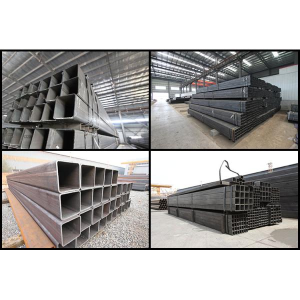 Le carbone a soudé la tuyauterie en acier rectangulaire noire EN10219 ASTM/norme DIN