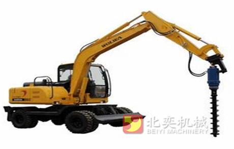 Photovoltaic engineering Hydraulic rock driill Long Spiral soil Drilling Augers , hydraulic ground hole drill earth auge