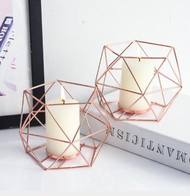 3.9 Height Nordic Candlestick , Metal Mesh Nordic Candle Holder