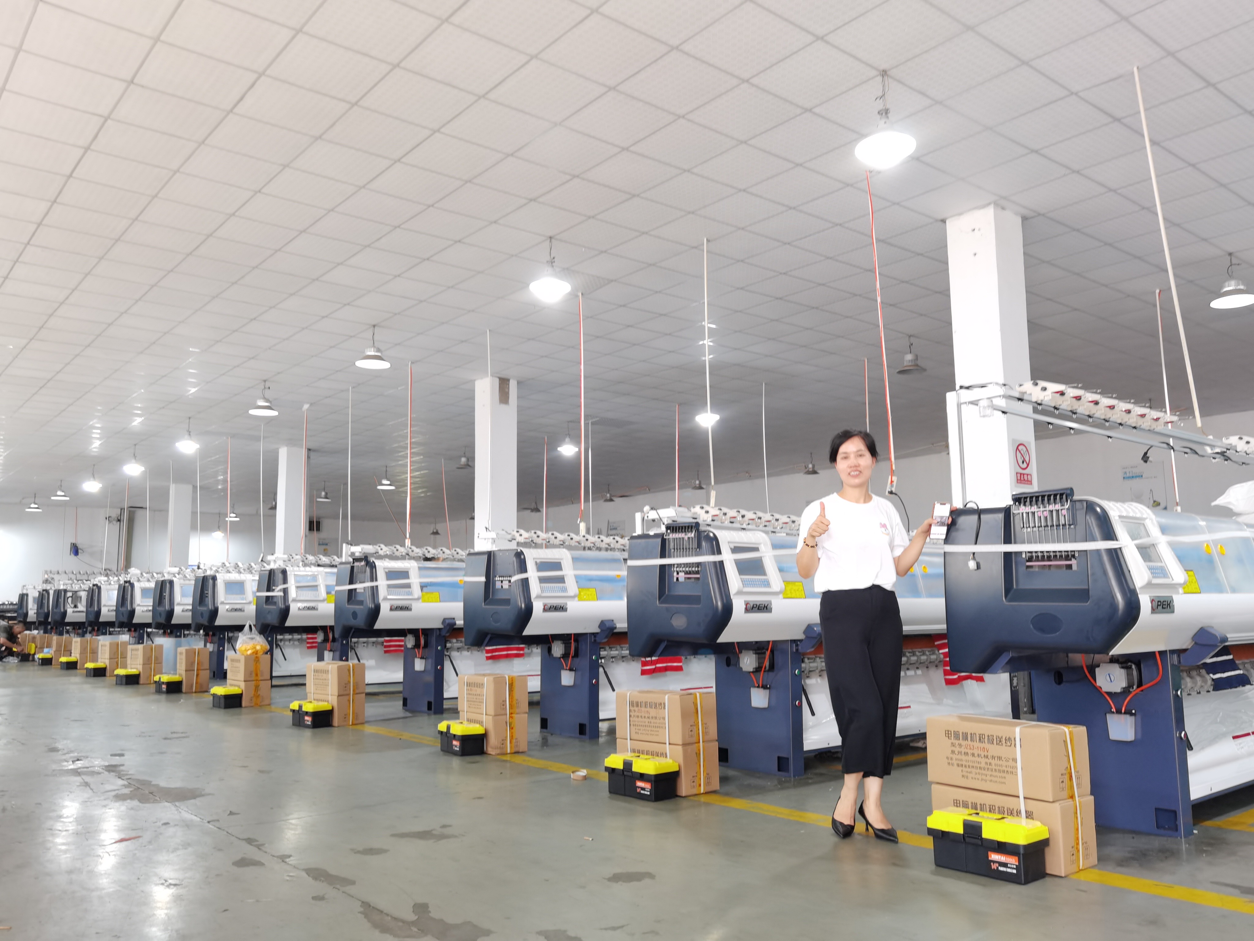 Computerized Flat Knitting Machine for Sweater/Hat Opek Jersey Jacquard Popular Style