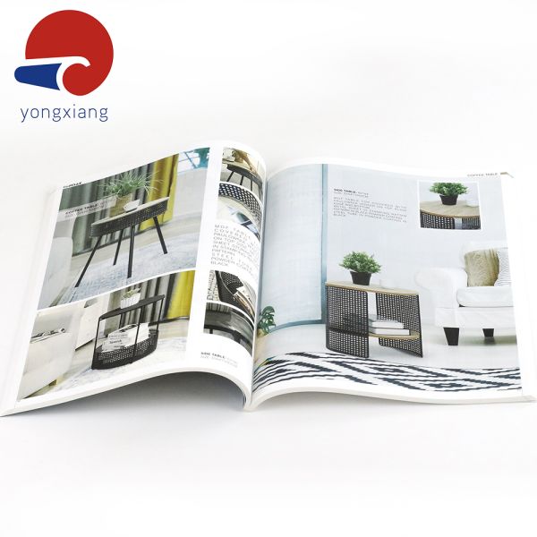 80gsm - 200gsm Personal Magazine Printing UV Softcover Perfect Bound Catalogs