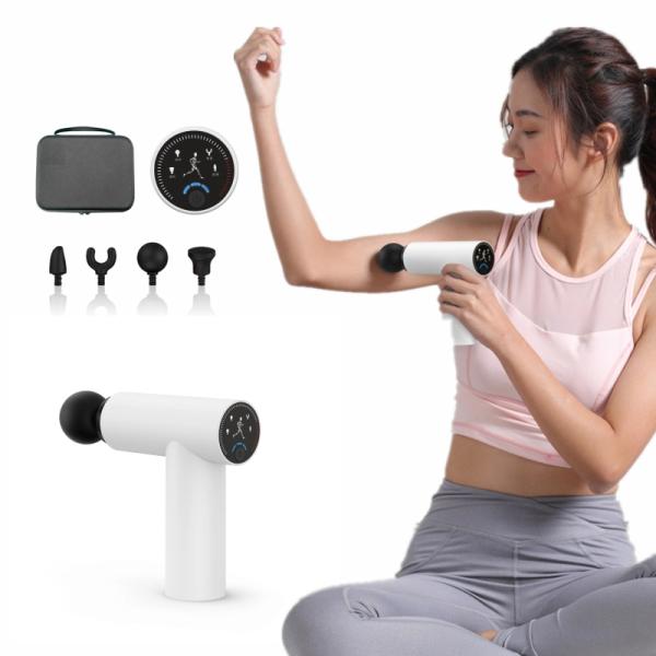 Portable Mini Massage Gun for Smart Hand Held Body Massager Noise 30dB Auto Timer 15min