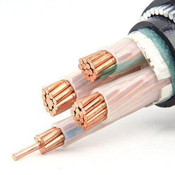 4c XLPE Insulated Armoured Power Cable, PVC Sheath （AL/CU/PVC/XLPE/STA/NYBY/N2XBY）Nominal Section：4*1.5~4*400mm²