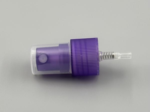 Cores personalizadas 20/410 Pulverizador de névoa fina bomba de pulverização de perfume com tampa transparente plana