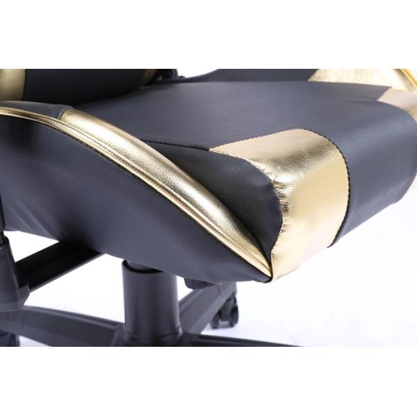Executive Swivel Tilt Black And Gold Executive Chair Massage 0.169CBM 84 X 65 X 31MM Lumbar Support