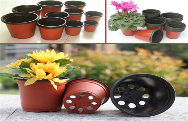 1.5 Gallon Garden Flower Pot Horticultural Plant Round Plant Flowerpot