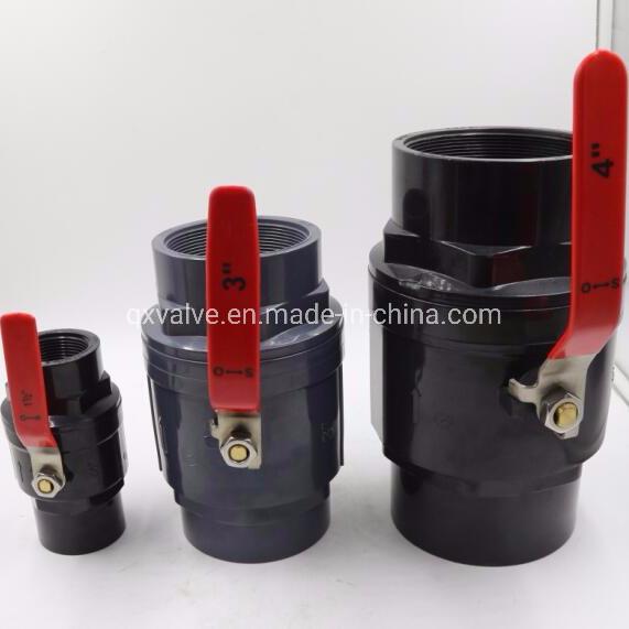 Manual Driving Mode QX11 1/2 to 4 Design Plastic Two Pieces Ball Valve