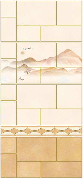 30x60cm Mirror Surface Ceramic Wall Tile for Living Room