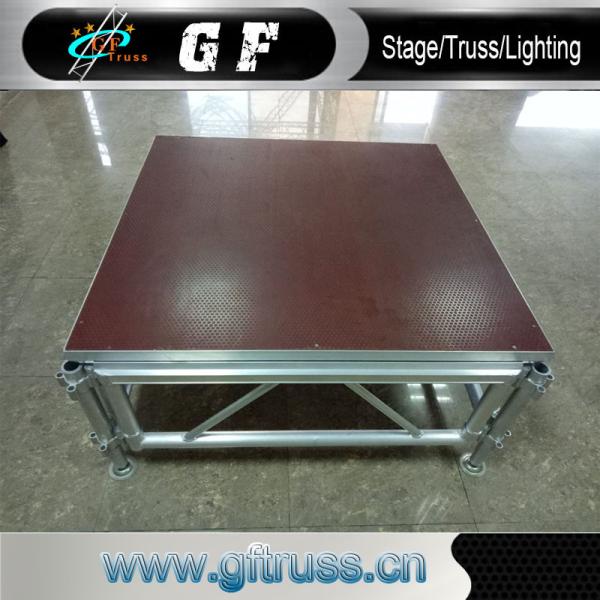 Outdoor Stage Design Movable Truss Stage Aluminum Leg Stage Platform
