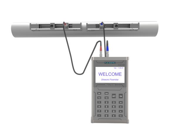 Débitmètre PH301 ultrasonique pour la mesure chimique de réactif