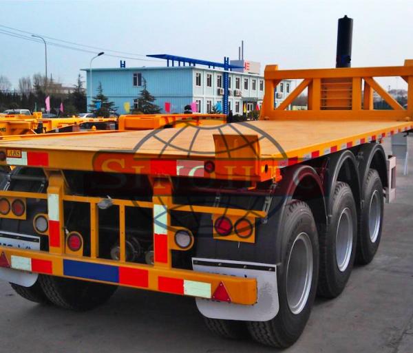 Skeletal / Flatbed Container Semi Trailer 3 Axle 20 FT Dump Semi Trailer