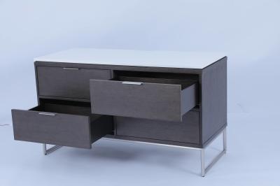TV Stand Sideboard Dresser Cabinet With 4 Drawers For Hotel Home Apartment