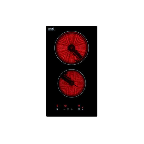 Vitroceramica 29cm EuroKera Glass Double Burner Cooktop Hob
