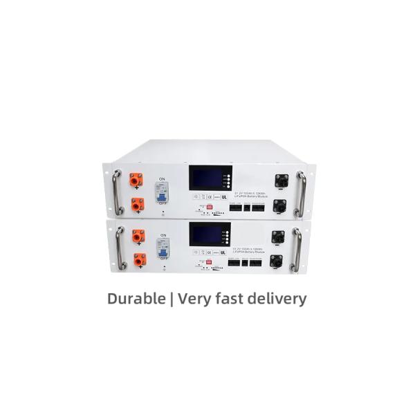 LiFePo4 Rack Mounted Lithium Battery Pack 48V 51.2V 6000 циклов Жизненно совместимый CAN
