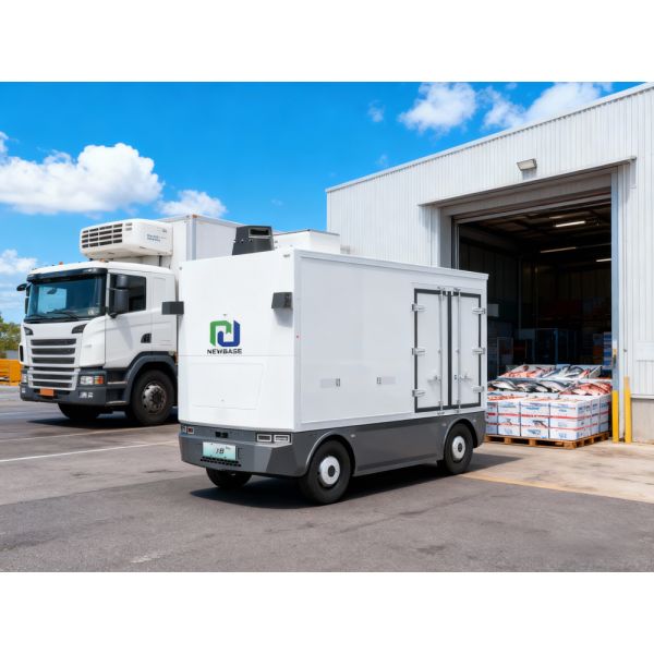 NEWBASE Z8 Max Autonomous Refrigerated Truck with Ultra-Wide Temperature Control (-20°C to 12°C) 8.8 m³ Cargo Volume and 1000 kg Payload Capacity