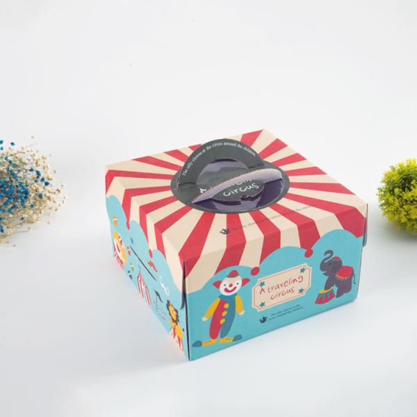 Promotional Carton Packaging Boxes , Mini Cake Box Packaging Food Grade