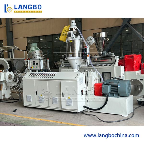 PE Pipe Extrusion Line for Small Pipes with Low Scrap Rate Precision and Single Screw Design