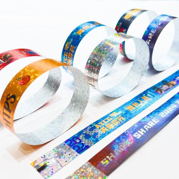 Factory Customization Pulseiras Brilhante Laser Glitter Concert Festival de Música Festa de Atividade Pulseiras Para Adultos Crianças