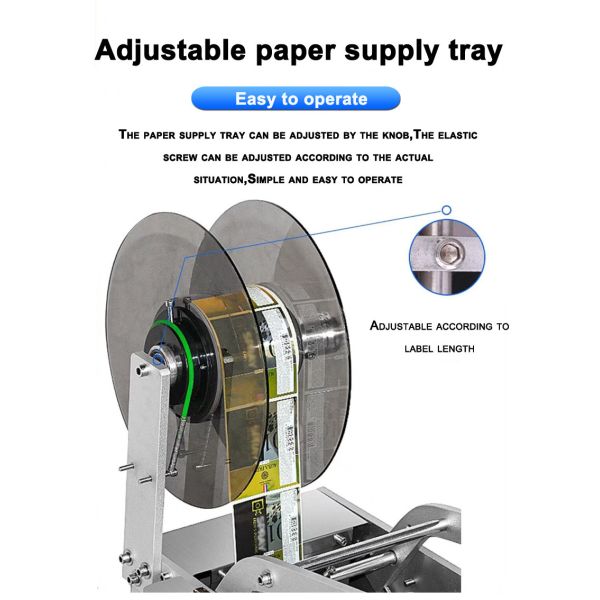 Beer Bottle Semi-Automatic Labeling Machine For Canned Plastic Bottle Labeler 100W