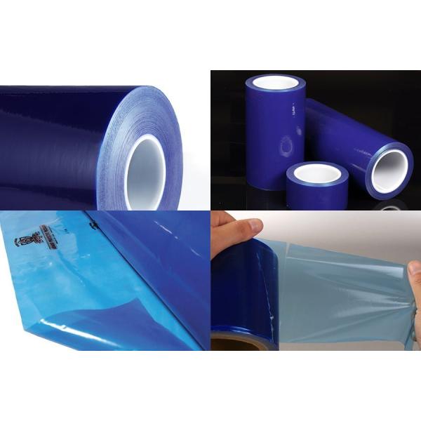 Прозрачный голубой защитный фильм, толщина защитного фильма 50 PE металлического листа um