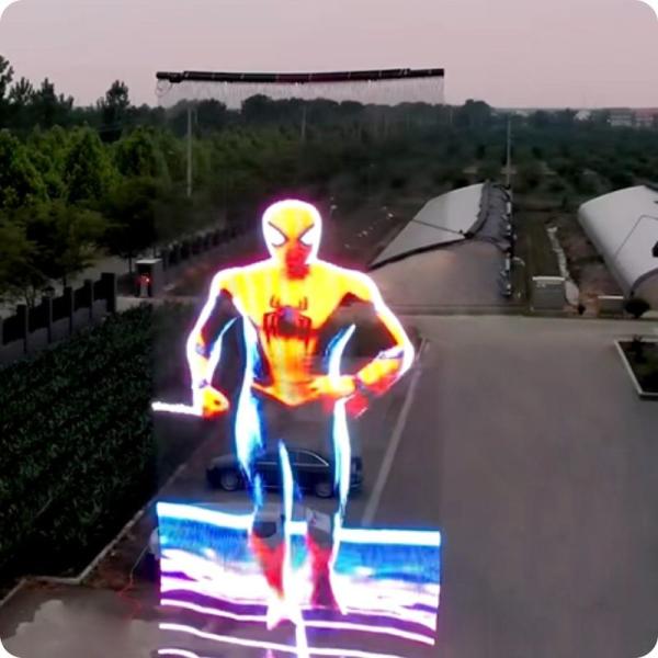 LED drone mounted magic carpet screen Stage banner advertising display LED screen
