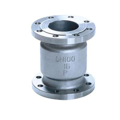 H42w-16P Ferro inoxidável 304 válvula de retenção vertical Flange Válvula de retenção de elevação vertical