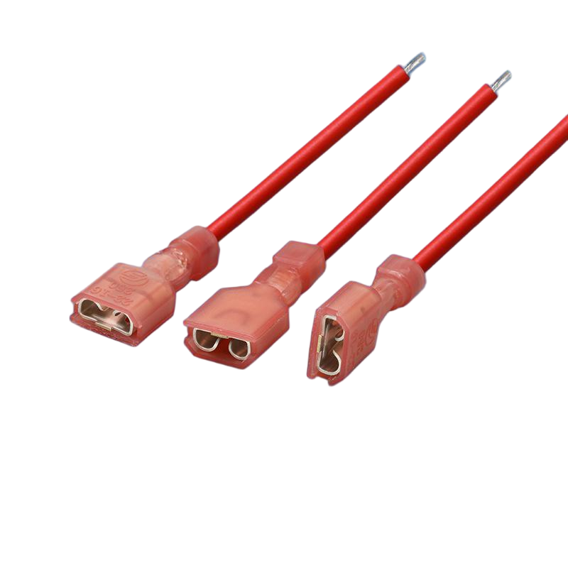 Bespoke 6.3mm 250‑Series Fully Insulated Quick Disconnect Pre‑Crimped Wire Harness, 4‑Style Terminal Cable Assembly for Home Appliance, RoHS Compliant Made in China