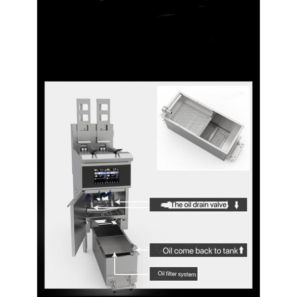 OFE-213L14.3kw 380V Touchscreen Smart Panel With Oil Filter System Electric Open Fryer