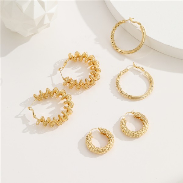 High Quality Brass 14K Gold Plated Hoop Earrings for Women