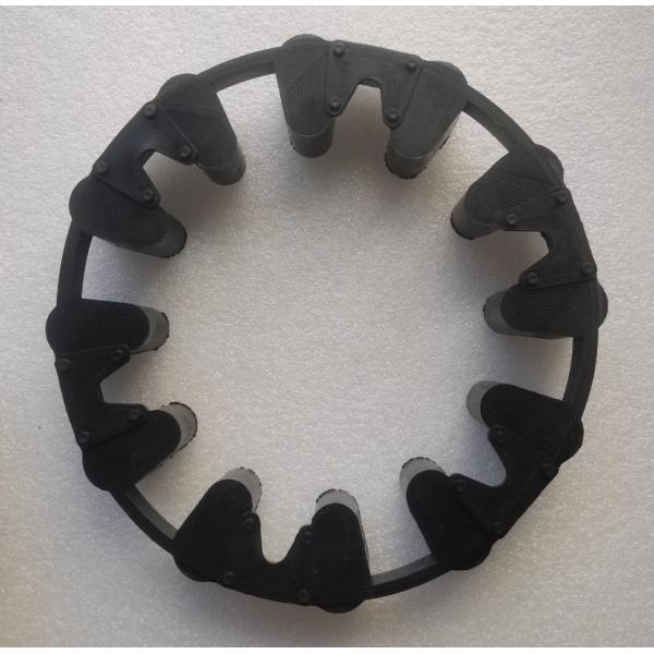 12 Toothes PRK Rubber Coupling Spider in Black Color with OD175mm x ID106mm x T25mm Dimensions