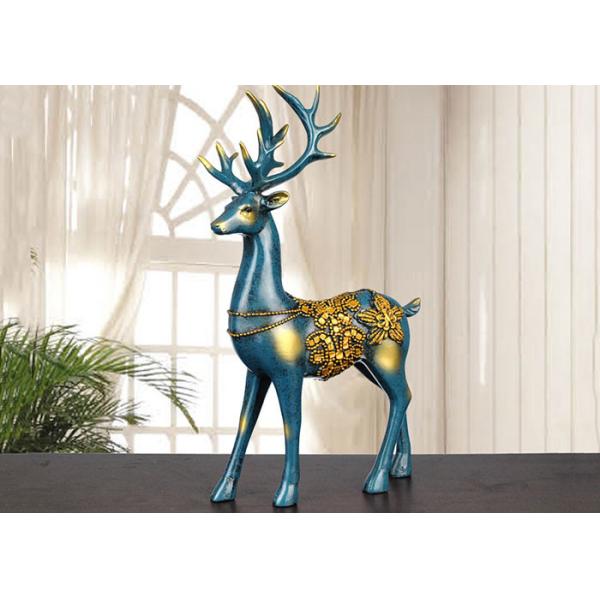 Christmas Reindeer Resin Arts And Crafts Home / Hotel Decoration Use