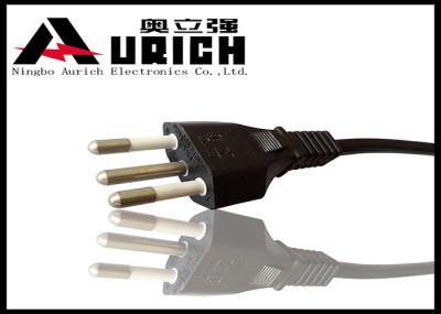 Three Prong Brazil Power Cord UC Standard , 3 Round Pin Power Cord