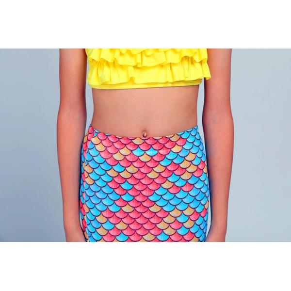 3PCS Sets Toddler Swimmable Mermaid Tail For Boys / Girls Flexible Elastic