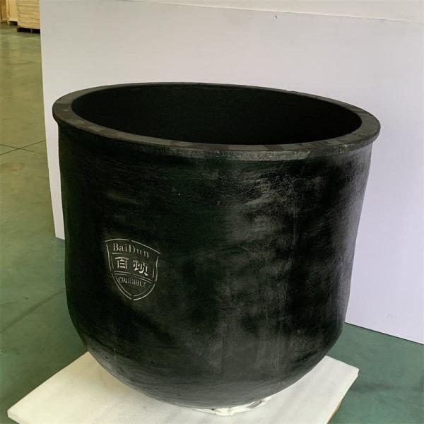 Graphite Silver Melting Crucible For Metal Casting Needs Chemical Resistant
