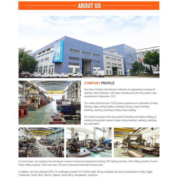 Automatic Cookware Production Line Servo Motor Stainless Steel Pot Making Machine Pressure Cooker Production Line