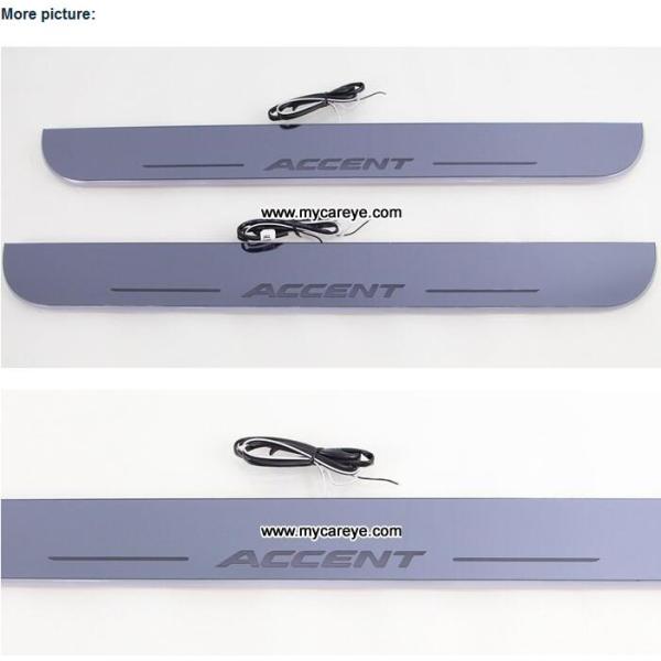 Hyundai Accent LED lights side step car door sill led light pedal scuff