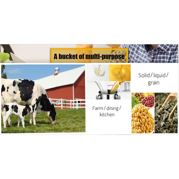 Sealed 22 litres Milk Bucket Hotel Uses Stainless Steel milk can