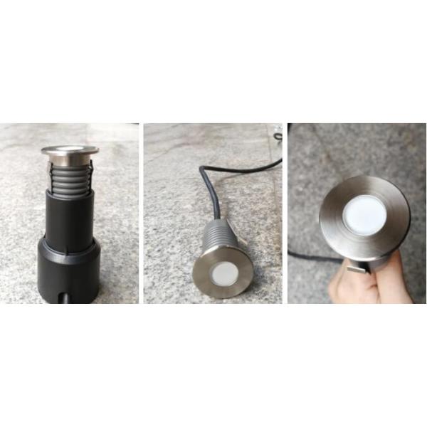 1W Recessed 3000K LED Inground Driveway Light Mini Buried For Deck Stair Step